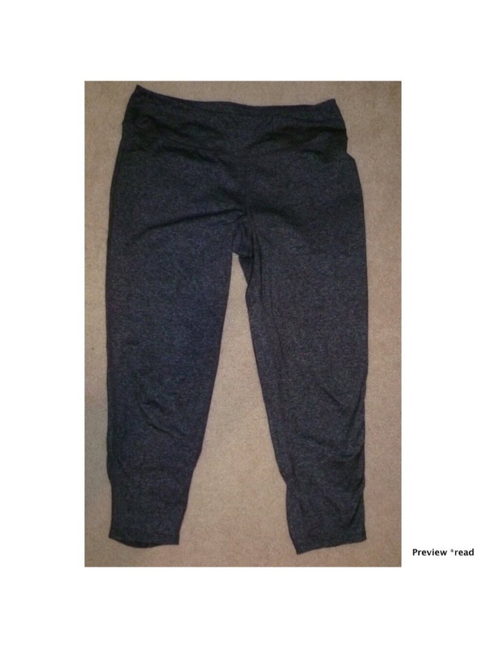 Women's Capri Pants in Dark Heather Gray